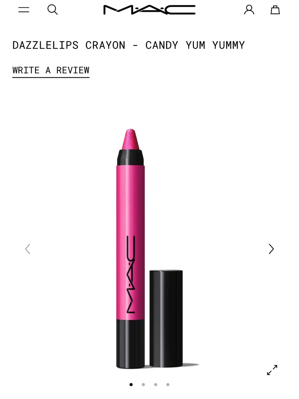 Mac Dazzlelips crayon. Candy Yum Yummy - Picture 7 of 7